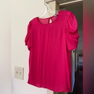 Hot Pink Satin Top